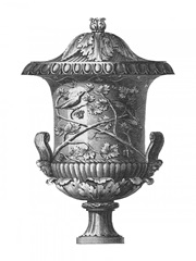 Black and White Urn I