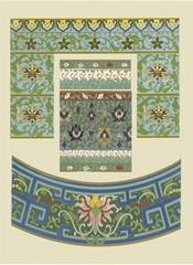 Blue Oriental Designs IV
