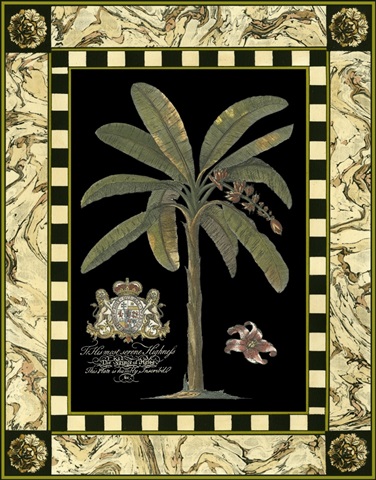 Bordered Palms on Black II