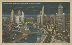 Chicago- Chicago River by Night