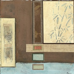 Chinese Scroll in Blue I