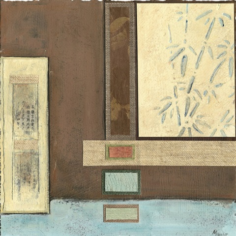 Chinese Scroll in Blue I