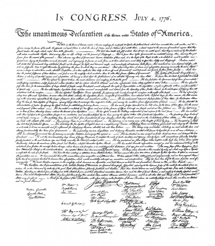 Declaration of Independence _Khaki