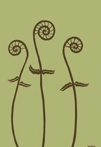 Dichromatic Fiddleheads I
