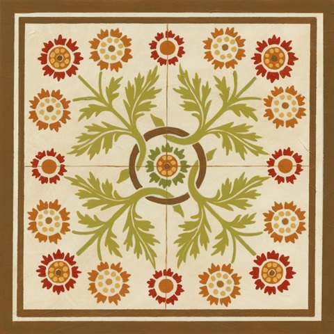 Floral Folk Tile I