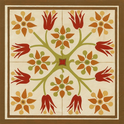Floral Folk Tile II