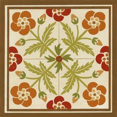 Floral Folk Tile III