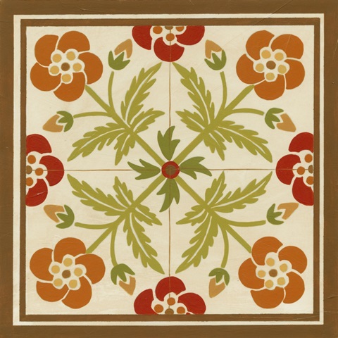 Floral Folk Tile III