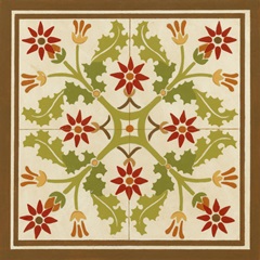 Floral Folk Tile IV