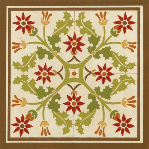 Floral Folk Tile IV