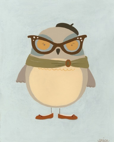 Hipster Owl I