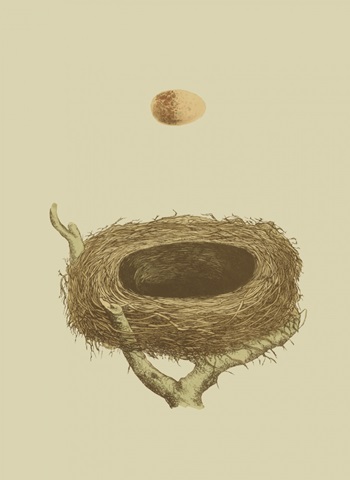 Antique Nest and Egg III