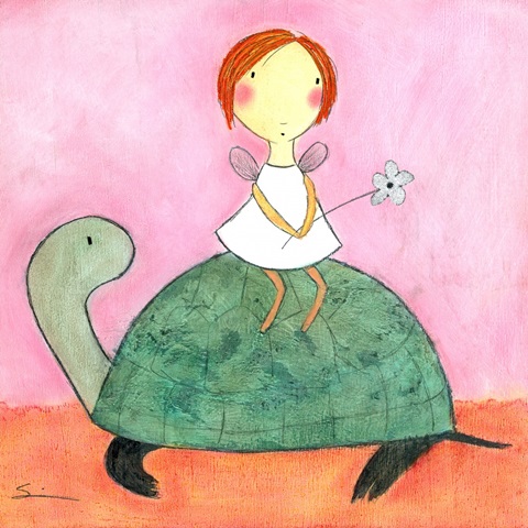 Fairy on Turtle