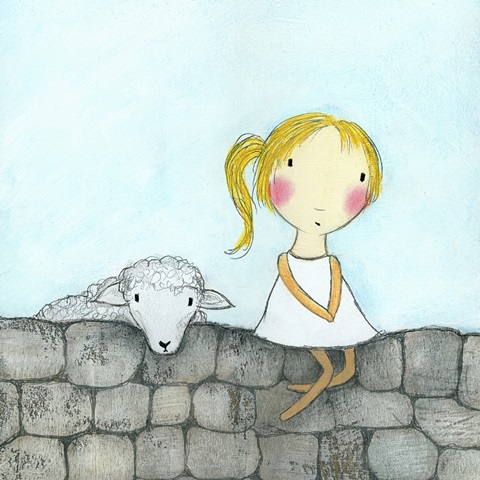 Girl with Lamb