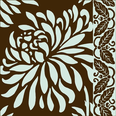 Medium Striking Chrysanthemums I