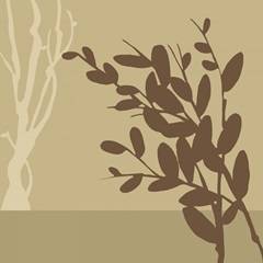 Metro Leaves in Khaki II