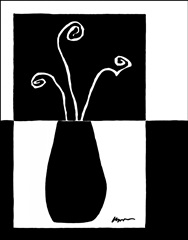 Minimalist Flower in Vase I