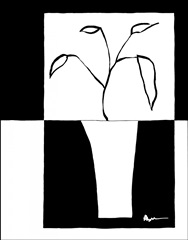 Minimalist Leaf in Vase II