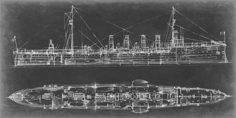 Navy Cruiser Blueprint