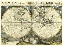 New Map Terra. Globe, Ox., 1700-01