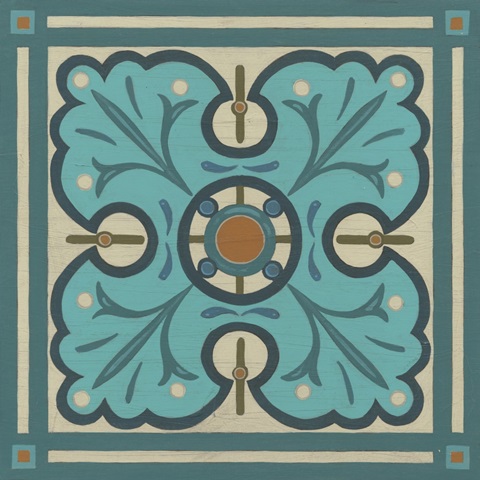 Piazza Tile in Blue IV
