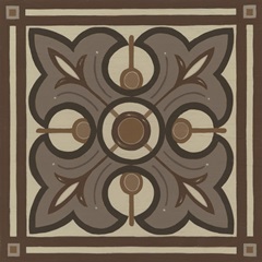 Piazza Tile in Brown II