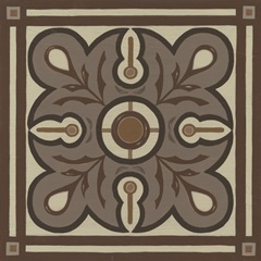 Piazza Tile in Brown III