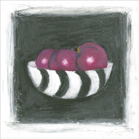 Plums in Bowl