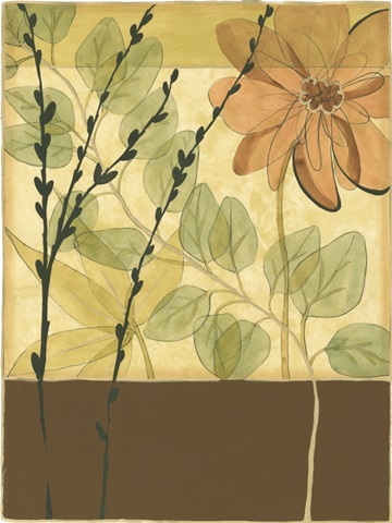 Printed Tranquil Garden I