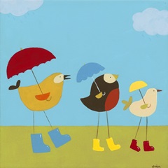 Rainy Day Birds I