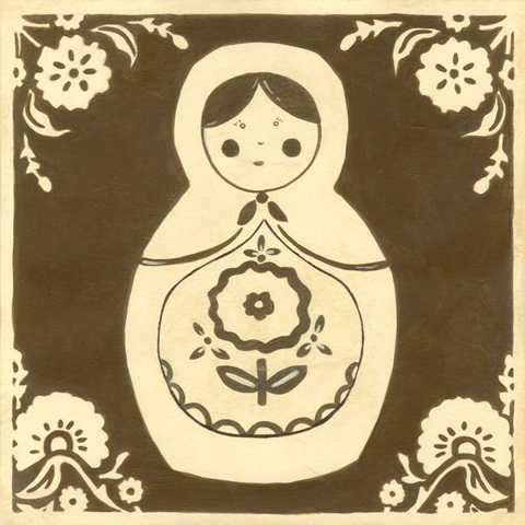 Russian Doll in Brown