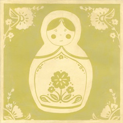 Russian Doll in Green