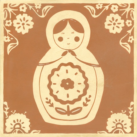 Russian Doll in Orange