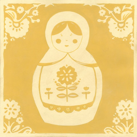 Russian Doll in Yellow