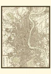 Sepia Map of London