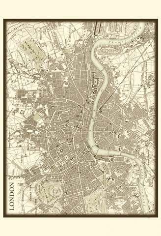 Sepia Map of London