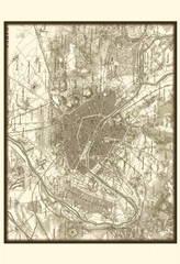 Sepia Map of Paris