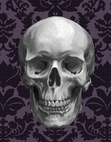 Skull on Damask