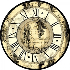 Small Aged Elegance Clock