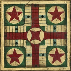 Small Antique Parcheesi