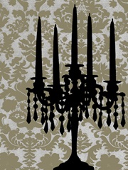 Small Candelabra Silhouette I
