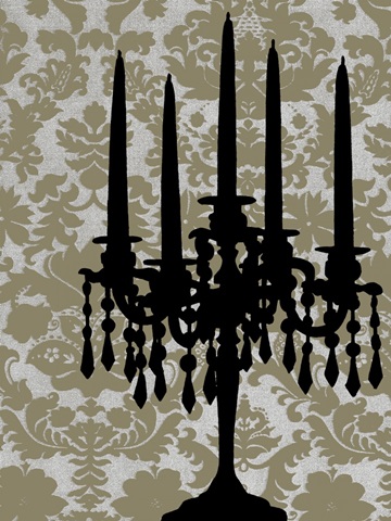 Small Candelabra Silhouette I