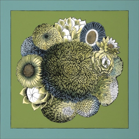 Small Celadon Bouquet I