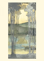 Small Nouveau Landscape I