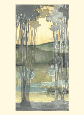 Small Nouveau Landscape I