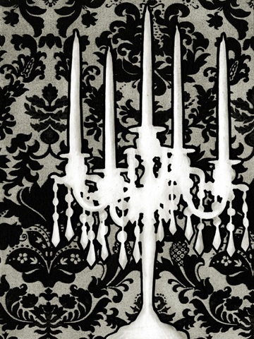 Small Patterned Candelabra I