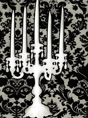 Small Patterned Candelabra II