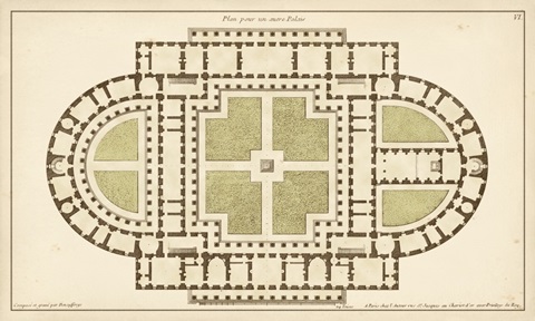 Antique Garden Plan I