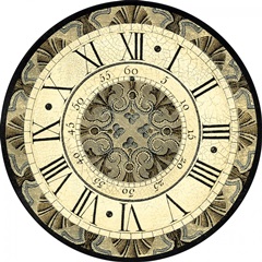 Small Vintage Motif Clock