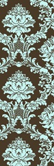Small Vivid Damask in Blue I